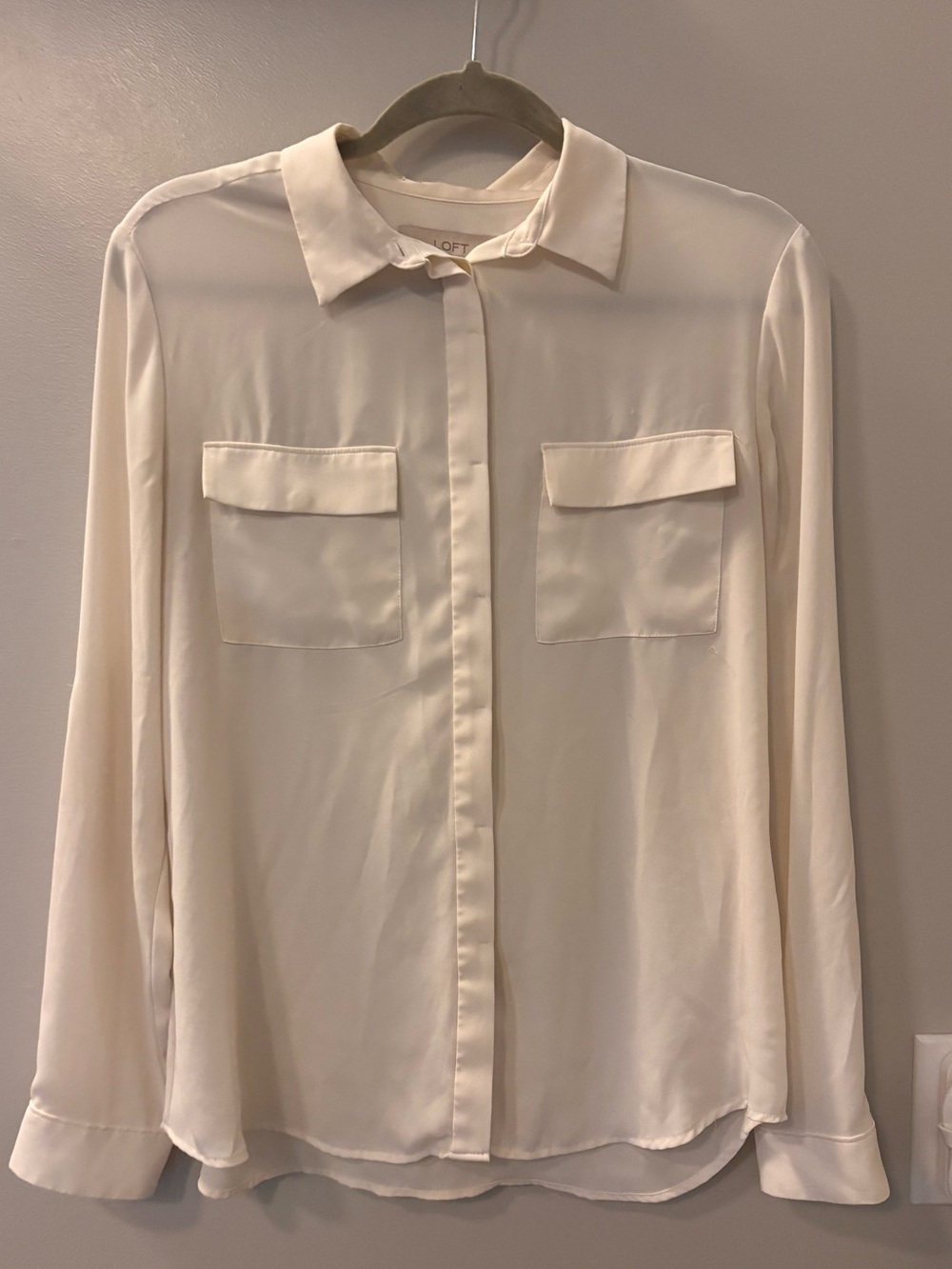 White button up long sleeve